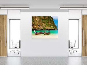Obraz sklenený pláž Thajsko - 40 x 40 cm