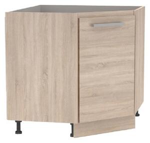 KONDELA Spodná rohová skrinka, dub sonoma, univerzálna, NOVA PLUS NOPL-065-RS