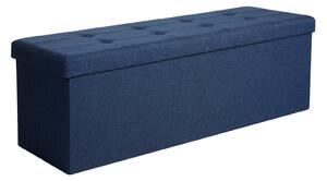 SONGMICS Taburet - tmavo modrá - 100x38x38 cm