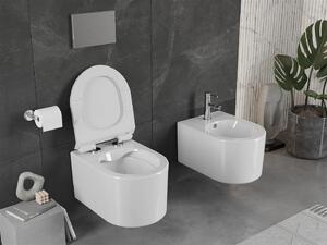 Mexen Sofia závesné wc rimless s toaletným sedátkom slim, duroplast, biela - 30540100