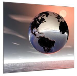 Obraz sklenený zeme gule - 50 x 50 cm
