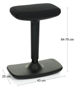 Barová stolička Kloky - čierna