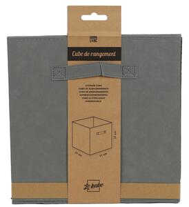 DOCHTMANN Úložný textilný box, tmavosivý 31x31x31cm