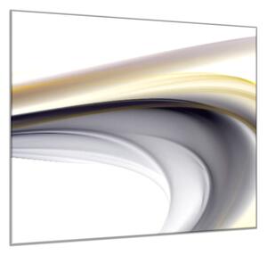 Obraz sklenený štvorcový abstrakt šedá vlna - 40 x 40 cm