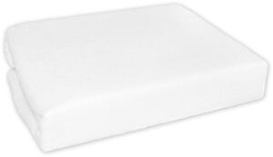 Baby Nellys Jersey plachta do postielky 120x60 - biela