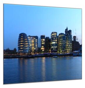 Sklenený obraz štvorcový večerný Londýn - 40 x 40 cm
