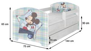Babyboo Detská posteľ 140 x 70 cm Disney - Sofie, biela
