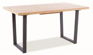 Rozkladací jedálenský stôl VITO 140 (180) x 85 cm - dubový efekt