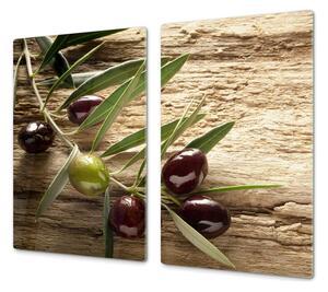 Ochranná doska olivy na dreve - 65x65cm / NE