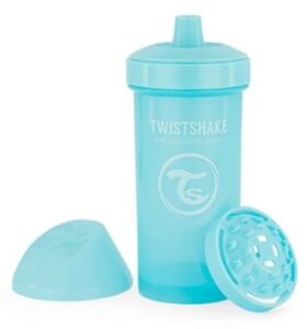 Fľaša pre deti Twistshake so sitkom, 12 m +, 360 ml, modrý
