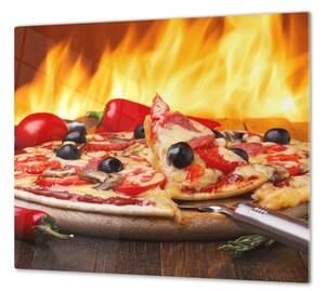 Ochranná doska pizza s olivami a chilli - 40x40cm / NE