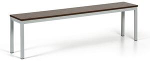 Šatníková lavica, sedák - lamino, dĺžka 1500 mm, orech