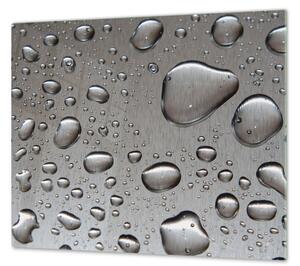 Ochranná doska šedý nerez s kvapkami vody - 40x60cm / ANO