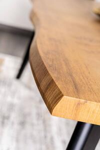 Rozkladací je­dálenský stôl Fresno 120-180cm - dubový efekt