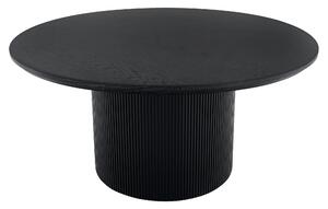 KONDELA Konferenčný stolík, čierna, priemer 80 cm, MAHIR TYP 2