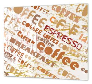 Ochranná doska ilustrácie Coffee - 55x55cm / ANO