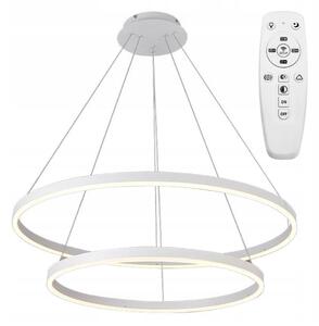 Toolight - LED závesné svietidlo Vegas 40+60cm + diaľkové ovládanie, biela, OSW-07858