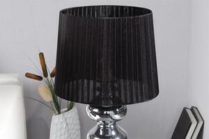 Invicta Interior - Elegantná stolná lampa MIA 60 cm čierno strieborná