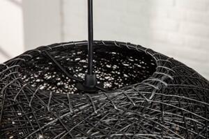 Invicta Interior - Filigránové závesné svietidlo COCOONING L 45 cm čierne
