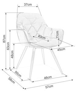 Jedálenská stolička LAGUNA - béžová