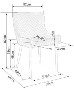 Jedálenská stolička COLIN - béžová