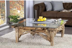 Konferenčný stôl 21323 100x100cm Drevo Teak-Komfort-nábytok