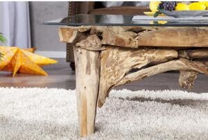 Konferenčný stôl 21323 100x100cm Drevo Teak-Komfort-nábytok