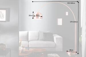 Invicta Interior - Výsuvná stojanová Lampa LOUNGE DEAL 170-210 cm medená