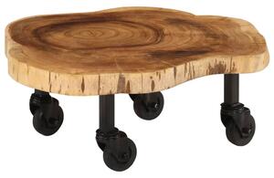 Konferenčný stolík masívne akáciové drevo 60x55x25 cm