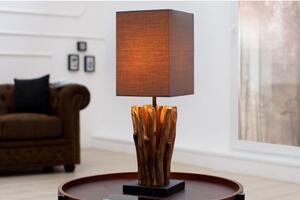 Stolová lampa 36966 Masív drevo/Hnedá-Komfort-nábytok