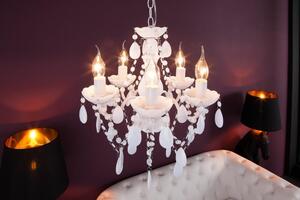 Invicta Interior - Elegantný luster DIAMONDS S 40 cm biely barokový dizajn