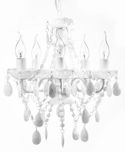 Invicta Interior - Elegantný luster DIAMONDS S 40 cm biely barokový dizajn
