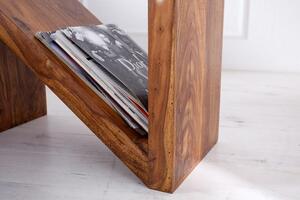 Invicta Interior - Masívny príručný stolík Z 45 cm sheesham, prírodný