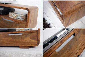 TV-skrinka 35869 130cm Masív drevo Sheesham/Palisander-Komfort-nábytok