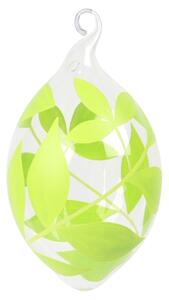 Vajíčko s dekorom zelených listov