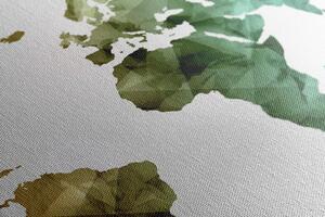 Obraz na korku farebná polygonálna mapa sveta