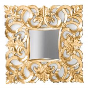 Invicta Interior - Elegantné nástenné zrkadlo VENICE 75x75 cm zlaté v antickom barokovom štýle