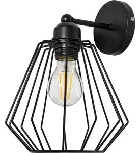 TOOLIGHT - Nástenná lampa kovová Loft čierna