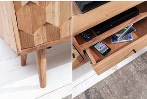 TV-skrinka 38423 140cm Masív drevo Acacia Retro-Komfort-nábytok