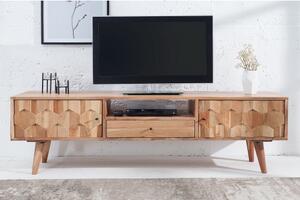 TV-skrinka 38423 140cm Masív drevo Acacia Retro-Komfort-nábytok