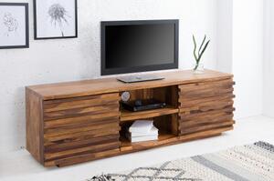 TV-skrinka 38411 150cm Relief Drevo Sheesham/Palisander-Komfort-nábytok