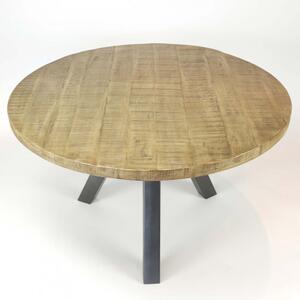 Jedálenský stôl 22-07 Ø120cm Solid mango natural antique-Komfort-nábytok