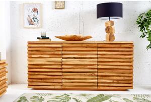 Komoda 39736 160cm Relief Drevo Acacia-Komfort-nábytok