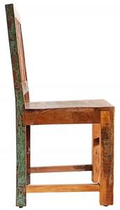 Invicta Interior - Masívna stolička JAKARTA, recyklované drevo, viacfarebná