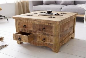 Konferenčný stôl 39580 70x70cm Drevo Mango-Komfort-nábytok