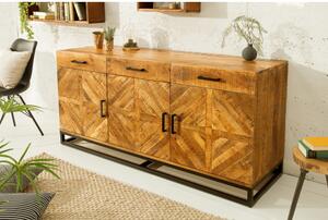 Komoda 39284 160cm Drevo Mango prírodná-Komfort-nábytok