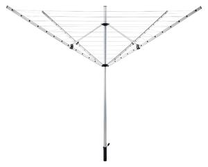 KONDELA Záhradný sušiak na bielizeň, strieborná/čierna, 50 m, ROTARY NEW TYP 1