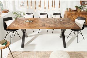 Jedálenský stôl 39286 160x90cm Masív drevo Mango prírodné-Komfort-nábytok