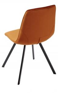 Stolička 39919 Zamat oranžová-Komfort-nábytok