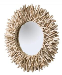 Invicta Interior - Ručne vyrobené teakové zrkadlo RIVERSIDE 80 cm prírodné